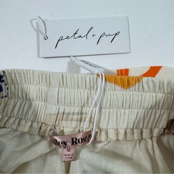 New Petal & Pup Bailey Rose Hampton Short Set Ivory Bon Appetit - Picture 6 of 11